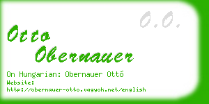otto obernauer business card