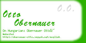 otto obernauer business card